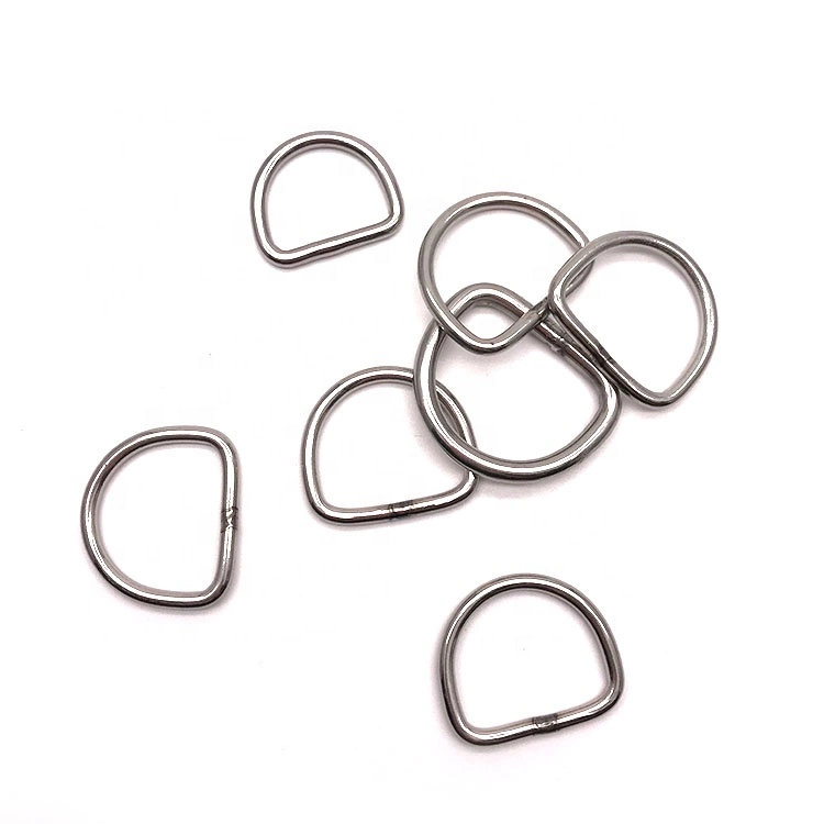 Metal Rigging Stainless Steel D Ring Welded Hardware Welding D Ring Factory Price Stainless Steel 316/304 Ring