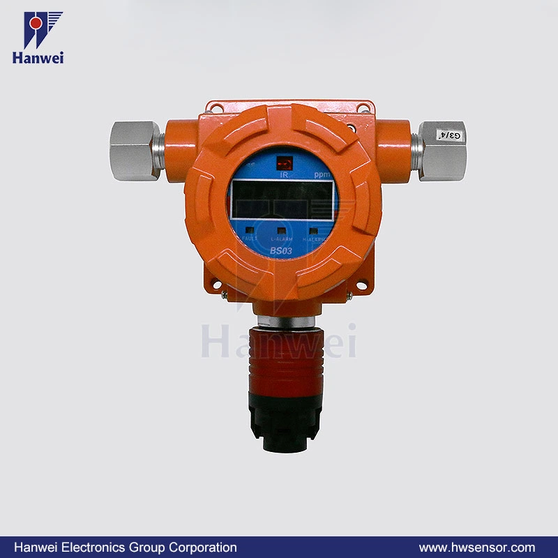 Fixed Gas Detector Wall Mounted Methane Ethane, Butane CH4 Detector Ex Explosive Gas Detector for Industrial